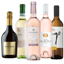 Peribanez rueda verdejo, Vitis Nostra soave, St. Sagnol mediterranée rose, Victoria rosé, Rebgarten riesling of Girovago spumant
